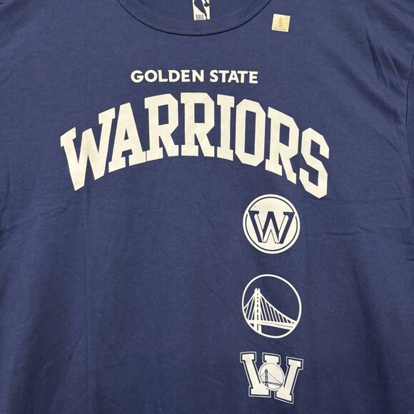 Golden State Warriors Shoot Around NBA Team Logos T-Shirt L - Picture 2 of 4